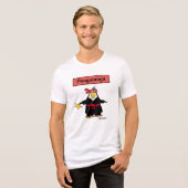 PENGUININJA penguin ninja door Sandra Boynton T-Sh Tri-Blend Shirt (Voorkant volledig)