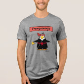 PENGUININJA penguin ninja door Sandra Boynton T-Sh Tri-Blend Shirt (Voorkant)