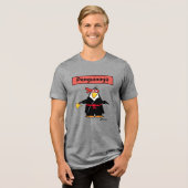 PENGUININJA penguin ninja door Sandra Boynton T-Sh Tri-Blend Shirt (Voorkant volledig)