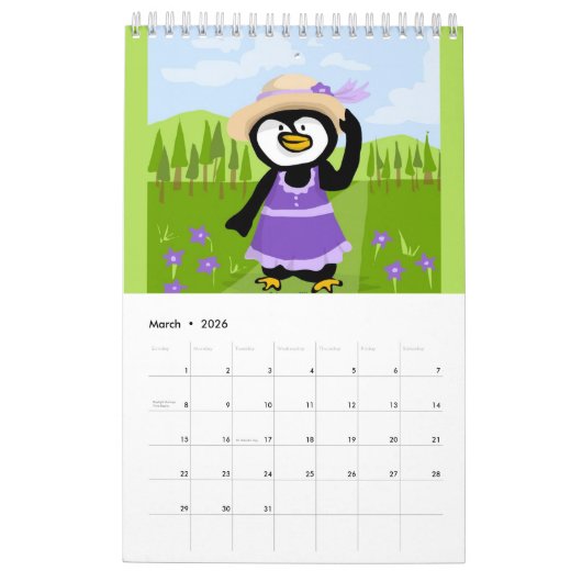 Penguins 365 kalender (Mar 2026)