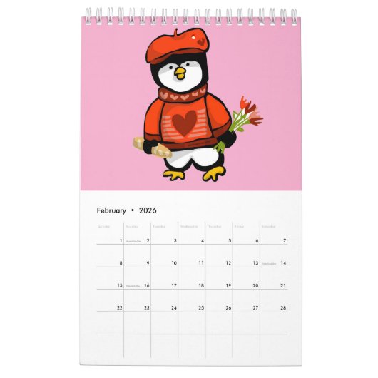 Penguins 365 kalender (Feb 2026)