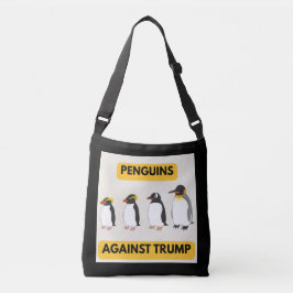 Penguins Against Trump Crossbody Tas