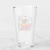 Penguins and Popcorn Glas (Achterkant)
