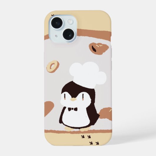Penguin's Bakery iPhone 15 Case (Achterkant)