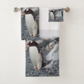 Penguins Bathroom Towel Set Bad Handdoek (Insitu)