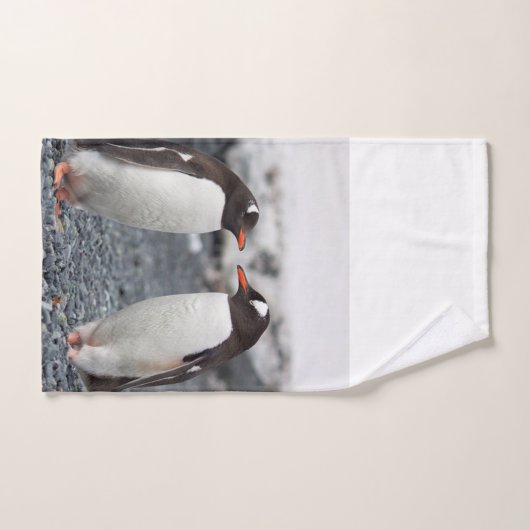 Penguins Bathroom Towel Set Bad Handdoek (Handdoek)