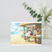 Penguin's Beach bar Briefkaart (Staand voorkant)