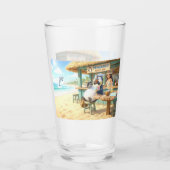 Penguin's Beach Bar Glas (Achterkant)