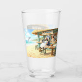 Penguin's Beach Bar Glas (Voorkant)