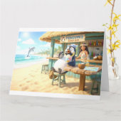 Penguin's Beach Bar Kaart (Gele Bloem)