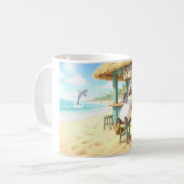 Penguin's Beach Bar Koffiemok (Voorkant links)
