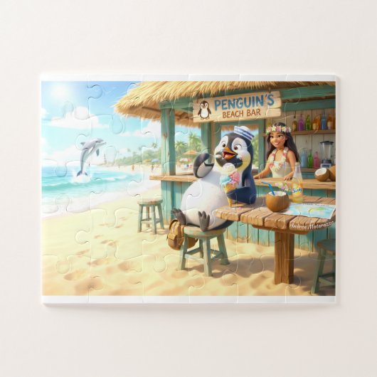 Penguin's Beach Bar Legpuzzel (Horizontaal)