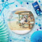 Penguin's Beach Bar Papieren Bordje (Feest)