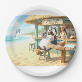Penguin's Beach Bar Papieren Bordje