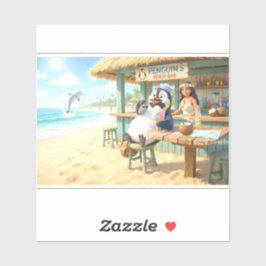 Penguin's Beach Bar Sticker