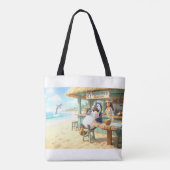 Penguin's Beach Bar Tote Bag (Achterkant)