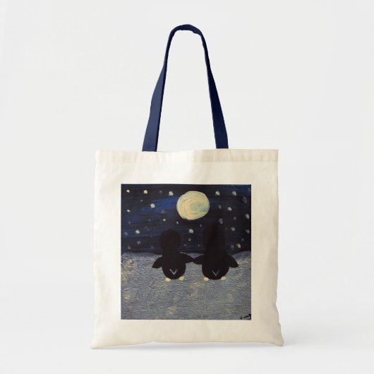 Penguins beroemd gemaakt door Moonlight Bag Tote Bag (Voorkant)