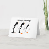Penguins Birthday Card Kaart (Voorkant)