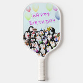 Penguins Birthday Party Pickleball Paddle Gift (Voorkant)
