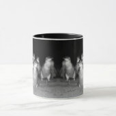 Penguins Black and White Photo Mok (Midden)