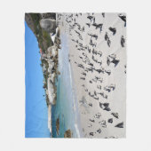 Penguins Boulders Beach | Zuid-Afrika Fleece Deken (Voorkant)