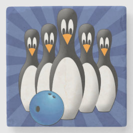 Penguins Bowling Stone Onderzetter