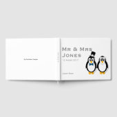 Penguins bruiloft gastenboek (aanpasbaar) (Volledig)