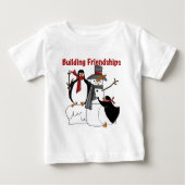 Penguins Building Friendship tshirts and Gifts (Voorkant)