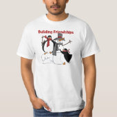 Penguins Building Friendship tshirts and Gifts (Voorkant)