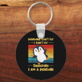 Penguins Can't Fly I Can't Fly Therefore I Am A Pe Sleutelhanger (Voorkant)