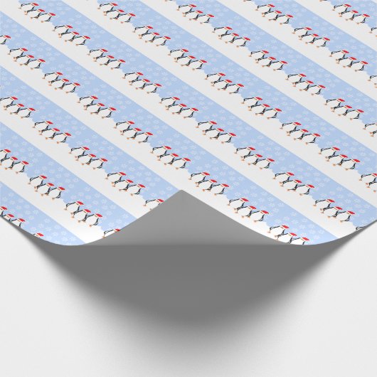 Penguins Christmas Cadeaupapier (Hoek)