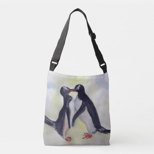 Penguins Custom All-Over-Print Cross Body Bag Crossbody Tas (Voorkant)