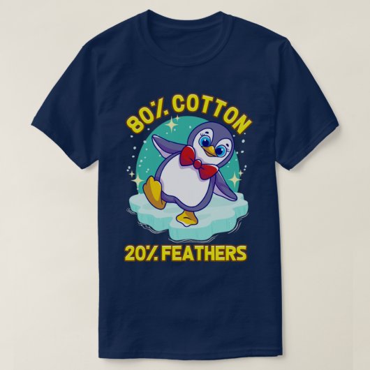 Penguins Cute Penguin 80 Cotton 20 Feathers2 T-shirt (Design voorkant)
