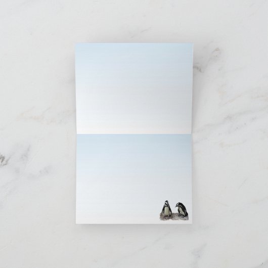 Penguins Dank u Bedankkaart (Binnen)