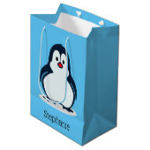 Penguins Design Gift Bag Medium Cadeauzakje (Voorkant Gekanteld)