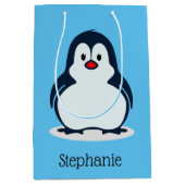 Penguins Design Gift Bag Medium Cadeauzakje (Voorkant)