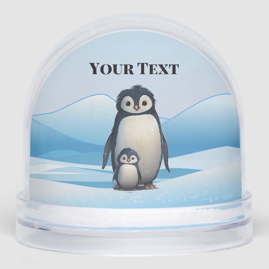 Penguins Design Snow Globe Sneeuwbol (Voorkant)