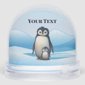 Penguins Design Snow Globe Sneeuwbol (Achterkant)