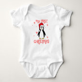 Penguins first Christmas Romper (Voorkant)