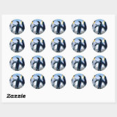 Penguins from Alaska Ronde Sticker (Vel)
