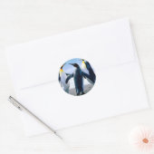 Penguins from Alaska Ronde Sticker (Envelop)