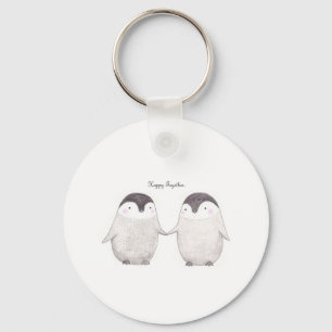 Penguins Happy Together Sleutelhanger