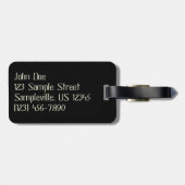 Penguins Holiday Light Display Bagagelabel (Achterkant horizontaal)