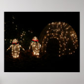 Penguins Holiday Light Display Poster (Voorkant)