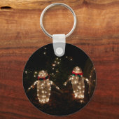 Penguins Holiday Light Display Sleutelhanger (Achterkant)