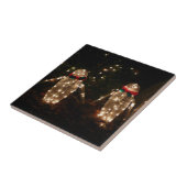 Penguins Holiday Light Display Tegeltje (Zijkant)