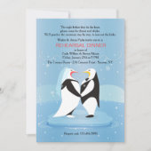 Penguins in Love Invitation Kaart (Voorkant)