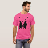 Penguins in love love each other penguins t-shirt (Voorkant volledig)