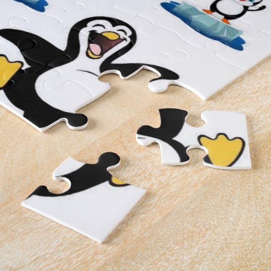 Penguins Jigzaag Puzzle Legpuzzel (Zijkant)