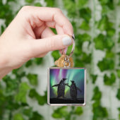 Penguins key ring beautiful aurora design sleutelhanger (Hand)